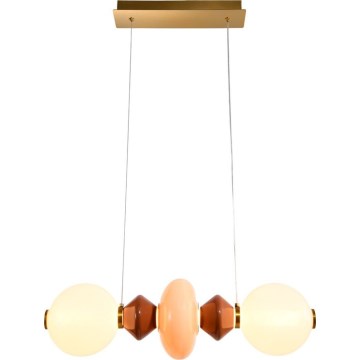 LED полилей на кабел FLORES LED/15W/230V златист/оранжев/кафяв