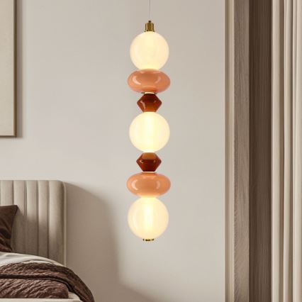 LED полилей на кабел FLORES LED/20W/230V златен/оранжев/кафяв