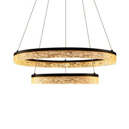 LED полилей на кабел FROZI LED/38W/230V, диаметър 60 см, черен