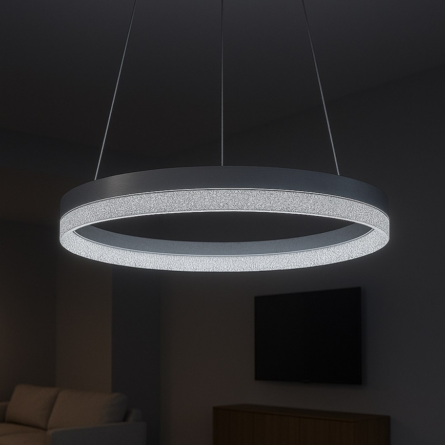 LED полилей на кабел GALA LED/25W/230V Ø 50 см, сребрист