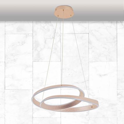 LED полилей на кабел GLOW LED/75W/230V 4000K pr. 60 cm златен