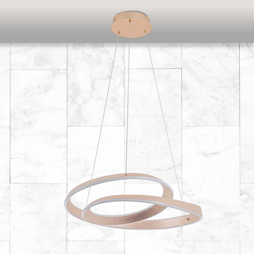 LED полилей на кабел GLOW LED/75W/230V 4000K pr. 60 cm златен