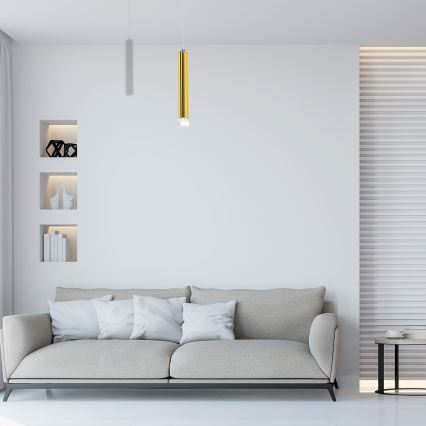 LED полилей на кабел GOLDIE LED/5W/230V златен