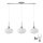 LED полилей на кабел HARMA 3xE27/60W/230V матов хром/бял