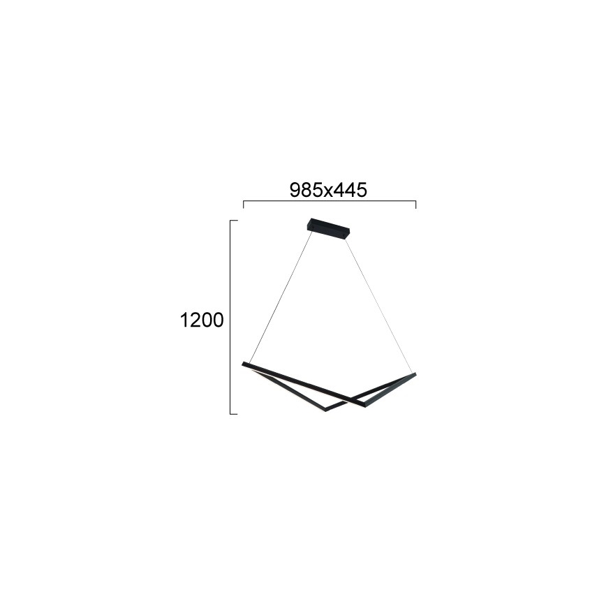 LED полилей на кабел ISLA LED/32W/230V черен