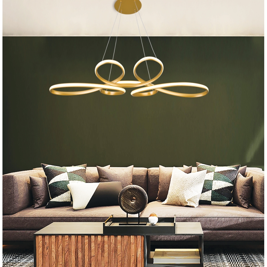 LED полилей на кабел JILL LED/53W/230V златист