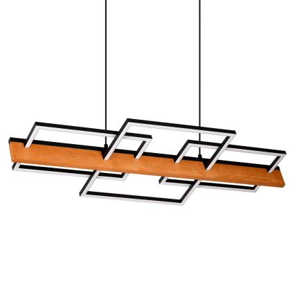 LED полилей на кабел LARYSA LED/35W/230V, борова дървесина