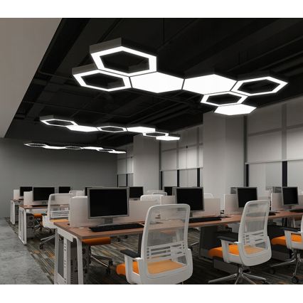 LED полилей на кабел LED/20W/230V черен