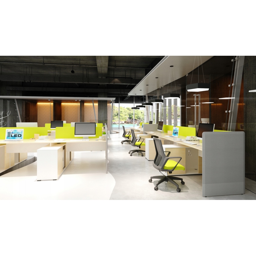 LED полилей на кабел LED/20W/230V черен