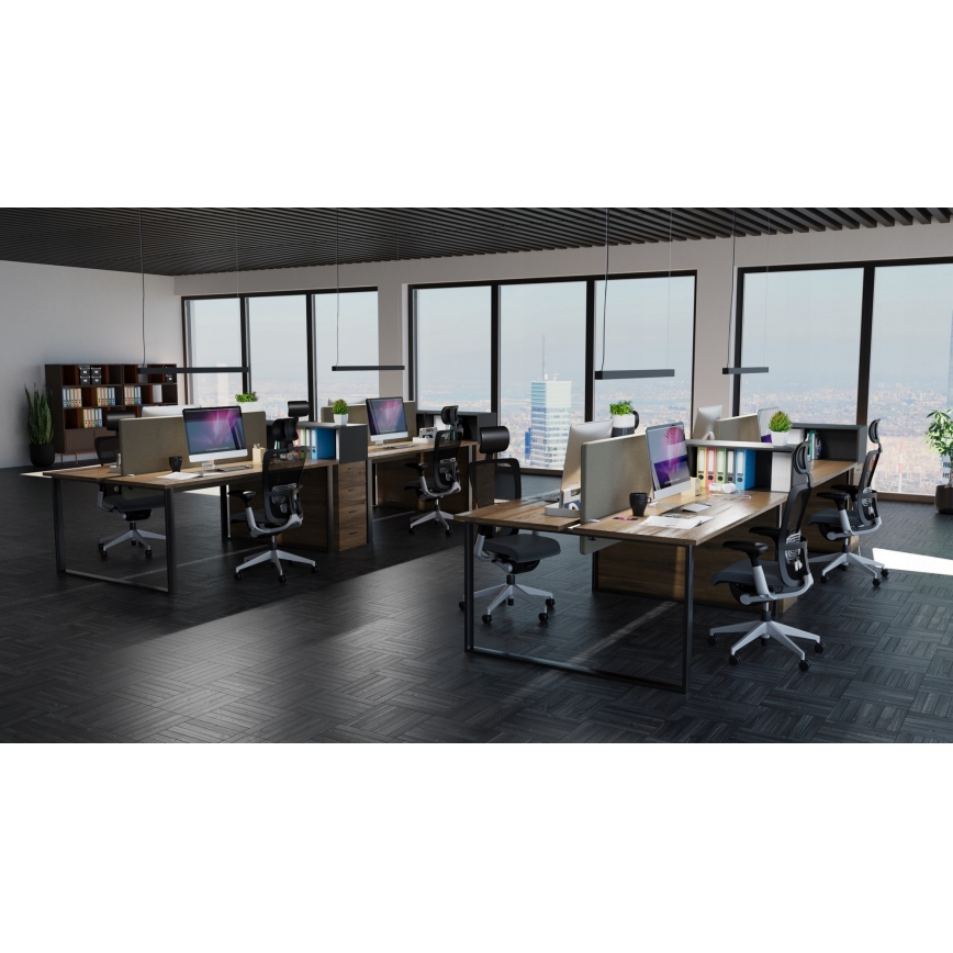 LED полилей на кабел LED/44W/230V 3000K 120 cm черен