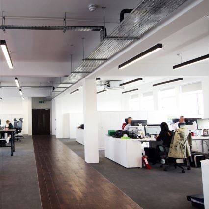 LED полилей на кабел LED/44W/230V 4000K 120 cm черен