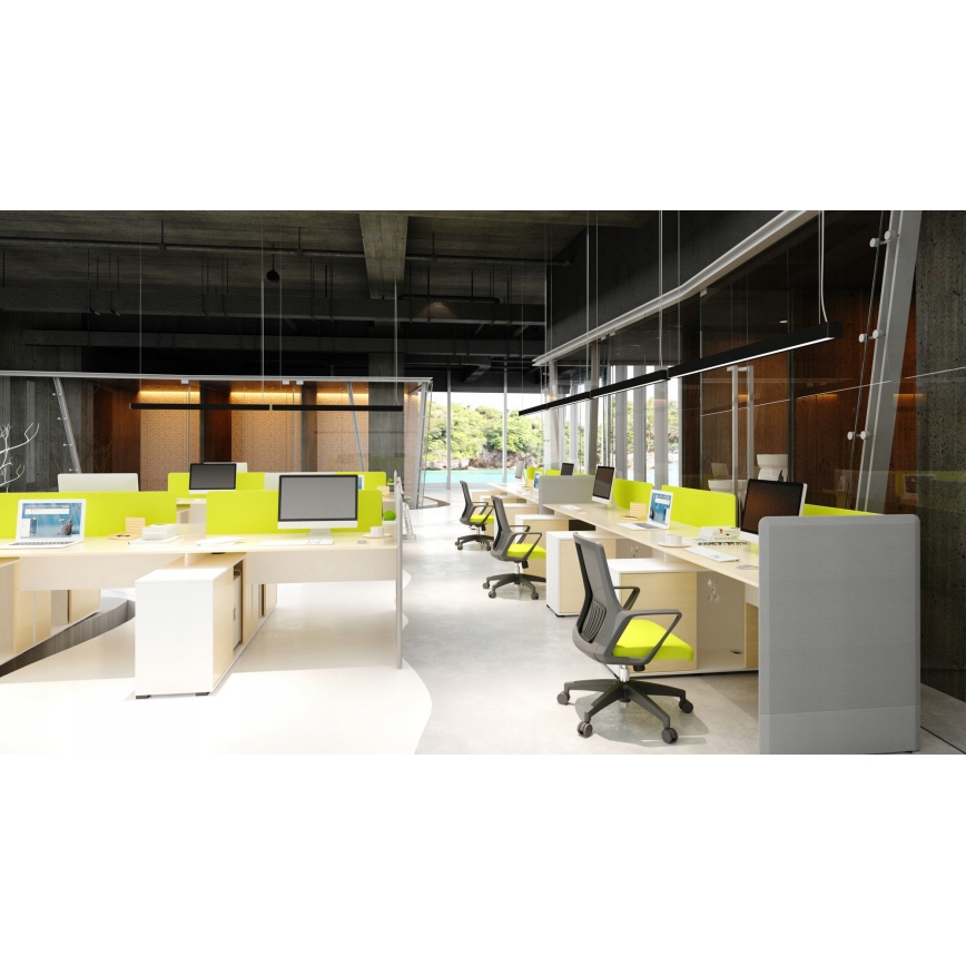 LED полилей на кабел LED/44W/230V 4000K 120 cm черен