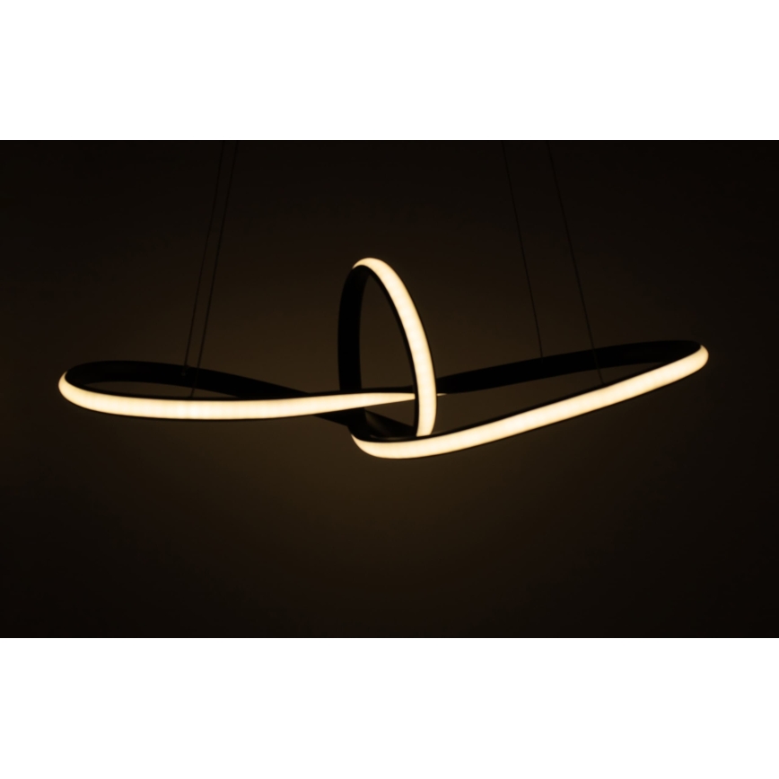 LED полилей на кабел LED/44W/230V черен