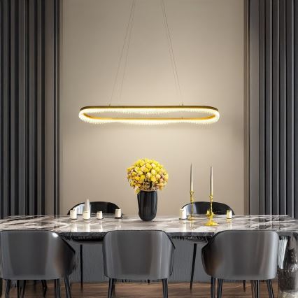 LED полилей на кабел LED/45W/230V златист