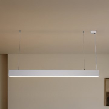 LED полилей на кабел LED/55W/230V 3000/4000/6500K 120 см бял