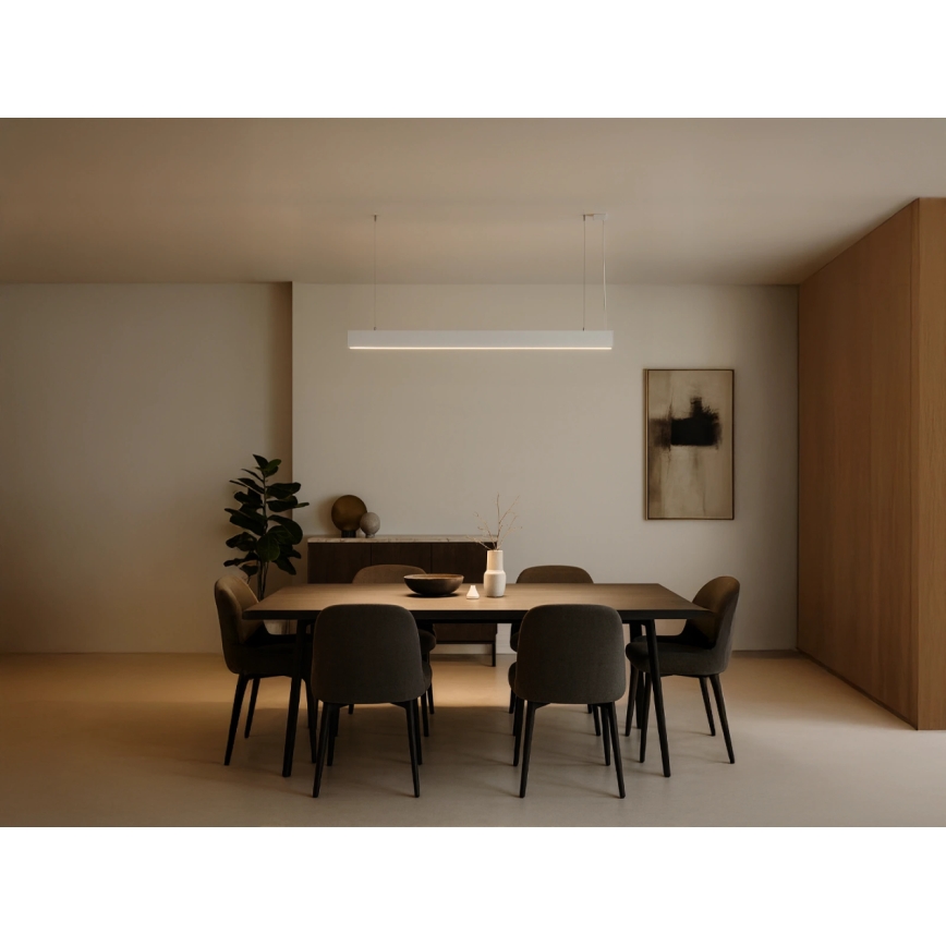 LED полилей на кабел LED/55W/230V 3000/4000/6500K 120 см бял