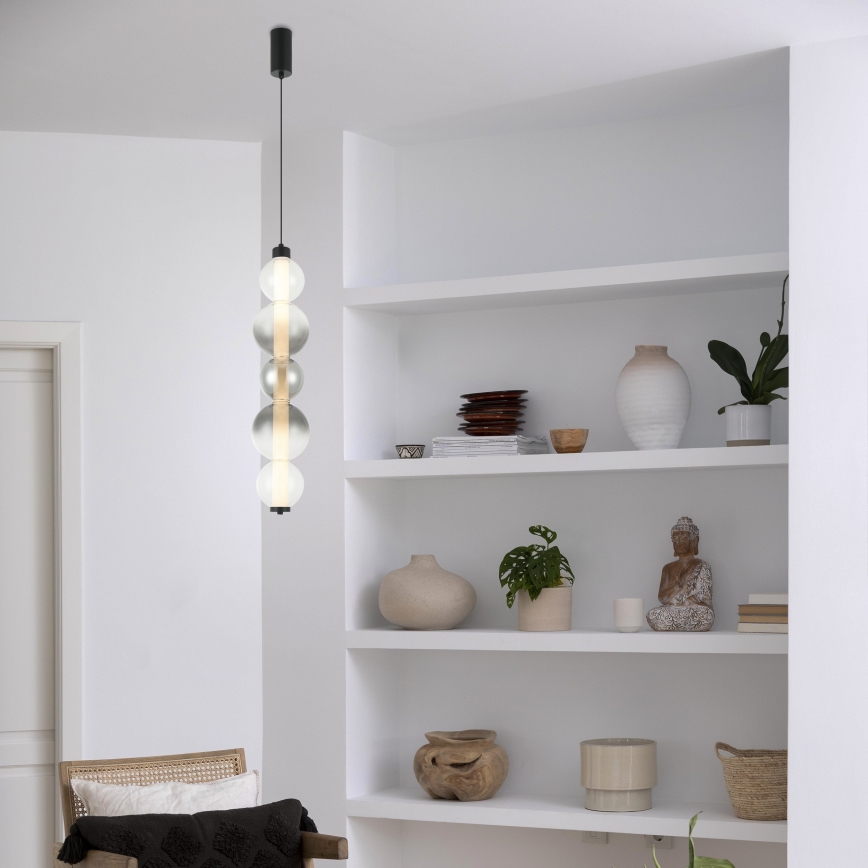 LED полилей на кабел LUMMI LED/19W/230V черен/опушен