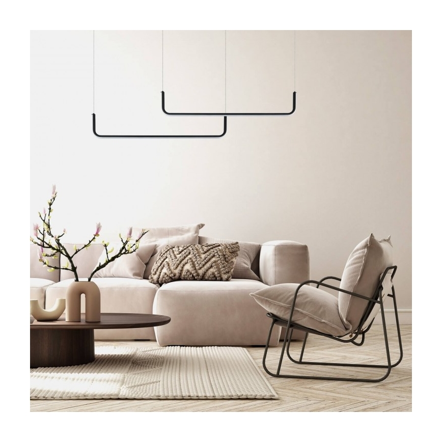 LED полилей на кабел MALAWI 2xLED/20W/230V 3000/4000/6000K черен