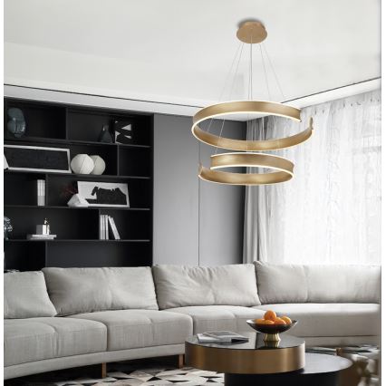 LED полилей на кабел MARLEN LED/84W/230V златист