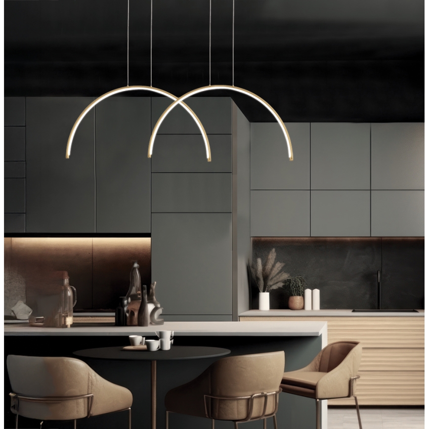 LED полилей на кабел MEGAN LED/39W/230V златен