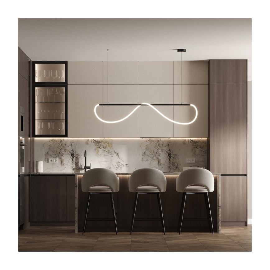 LED полилей на кабел MELECA LED/36W/230V 3000/4000/6000K 160 cm черен