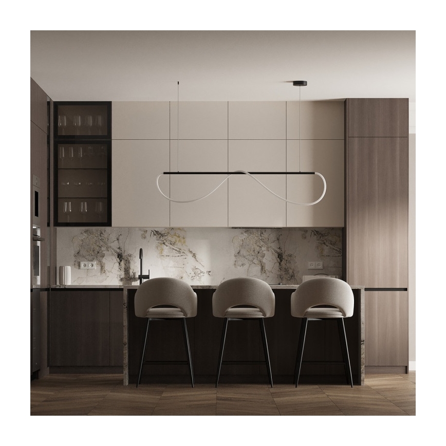 LED полилей на кабел MELECA LED/36W/230V 3000/4000/6000K 160 cm черен