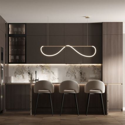 LED полилей на кабел MELECA LED/36W/230V 3000/4000/6000K 160 cm златист