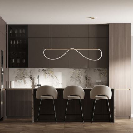 LED полилей на кабел MELECA LED/36W/230V 3000/4000/6000K 160 cm златист