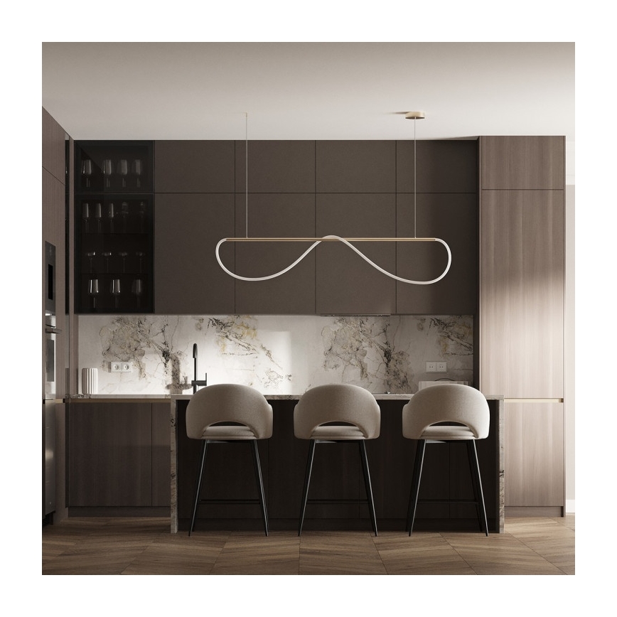 LED полилей на кабел MELECA LED/36W/230V 3000/4000/6000K 160 cm златист