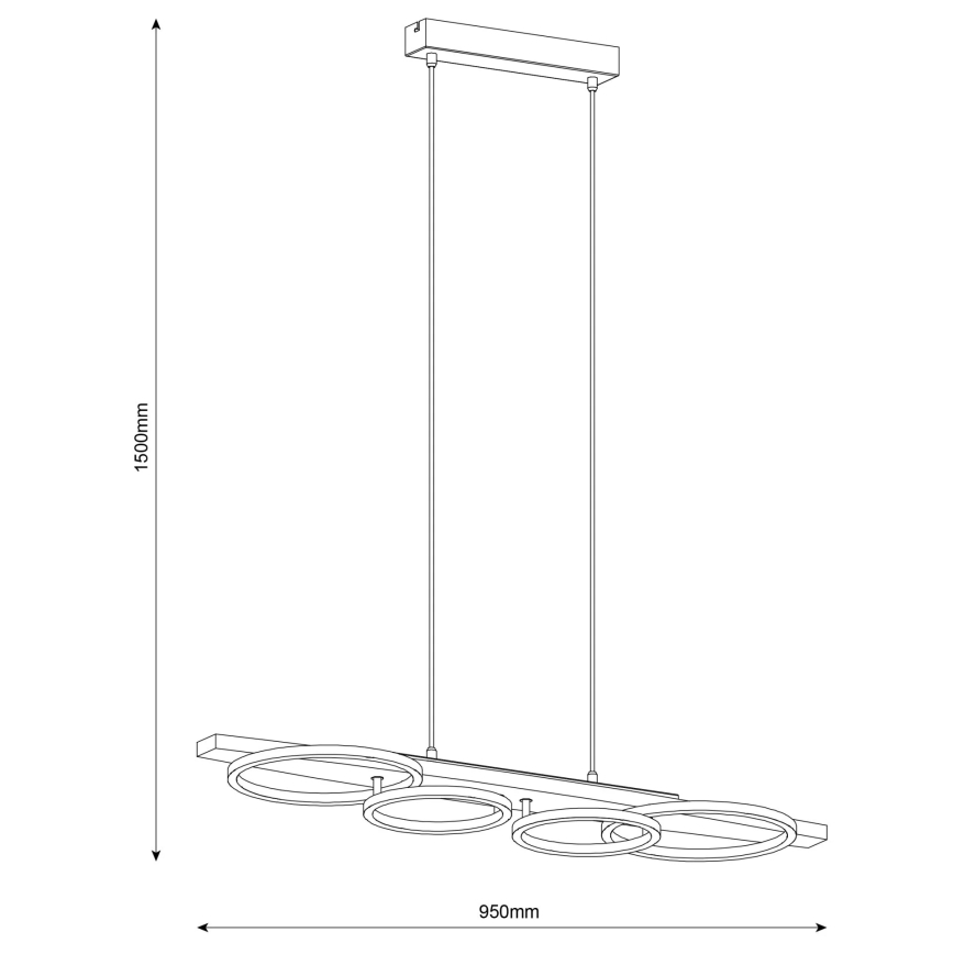 LED полилей на кабел MELISA LED/35W/230V от бор