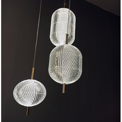 LED полилей на кабел PELLUCID LED/20W/230V бронзов/черен