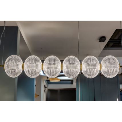 LED полилей на кабел PELLUCID LED/23W/230V златист/прозрачен