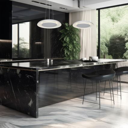 LED полилей на кабел PIATTINO LED/30W/230V 2700/3200/4000K pr. 40 cm бял