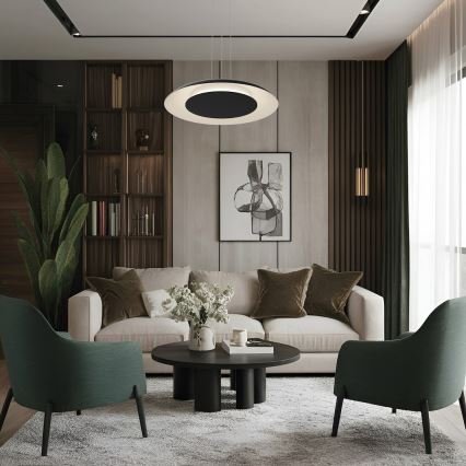 LED полилей на кабел PIATTINO LED/30W/230V 2700/3200/4000K pr. 40 cm черен