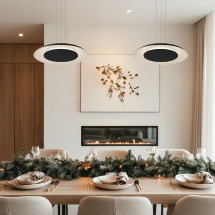 LED полилей на кабел PIATTINO LED/30W/230V 2700/3200/4000K pr. 40 cm черен