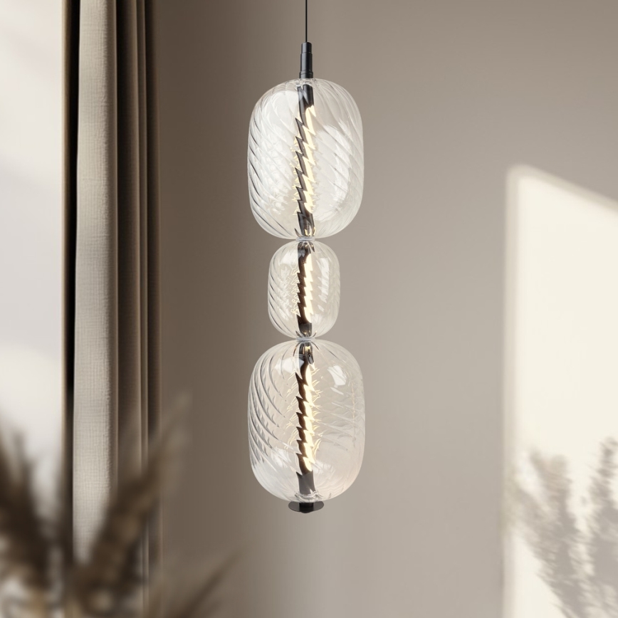 LED полилей на кабел PLAYA LED/12W/230V черен