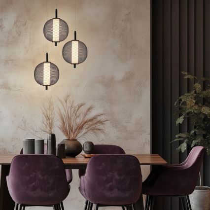 LED полилей на кабел PUMA LED/10W/230V Ø 20 см черен