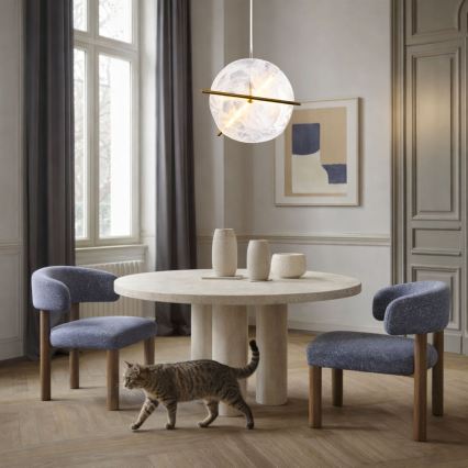 LED полилей на кабел RELAX LED/15W/230V златист/бял