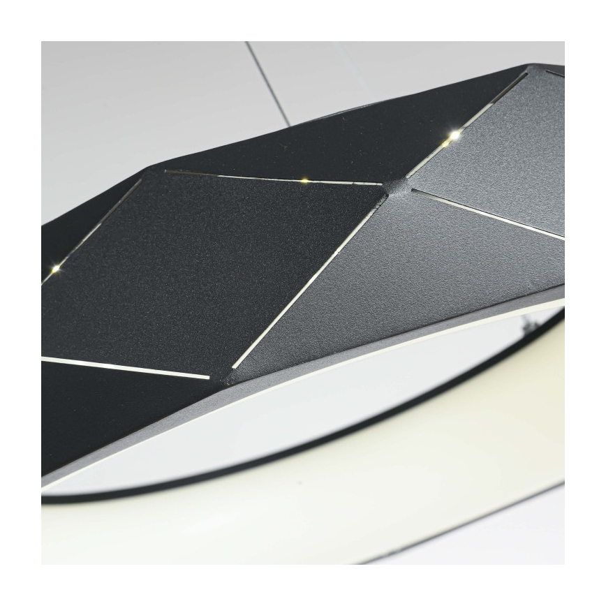 LED полилей на кабел REUS LED/36W/230V 4000K Ø 61 см черен