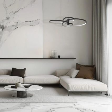 LED полилей на кабел RIBBON LED/37W/230V 4000K черен