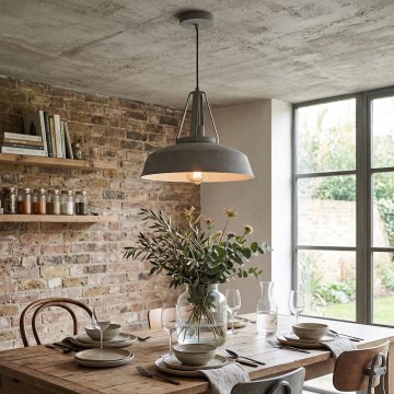 LED полилей на кабел RYAN 1xE27/60W/230V сив