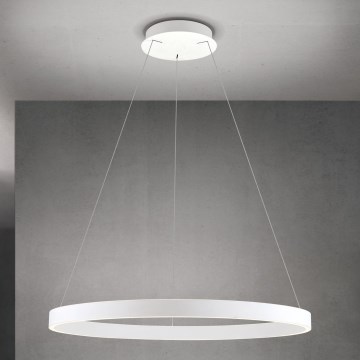 LED полилей на кабел с възможност за димиране KOLK LED/80W/230V 2700/3000/4000K Ø 80 см бял