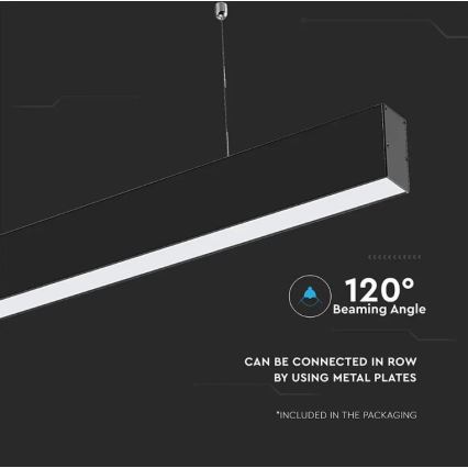 LED полилей на кабел SAMSUNG CHIP LED/40W/230V 4000K черен