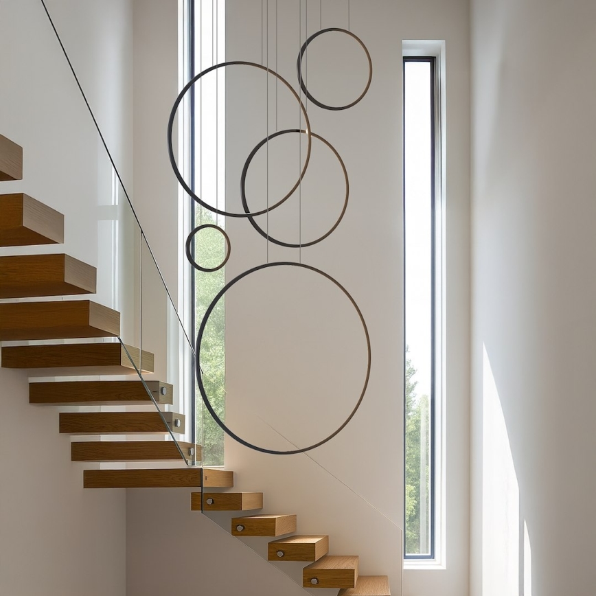 LED полилей на кабел SATURNO LED/100W/230V черен