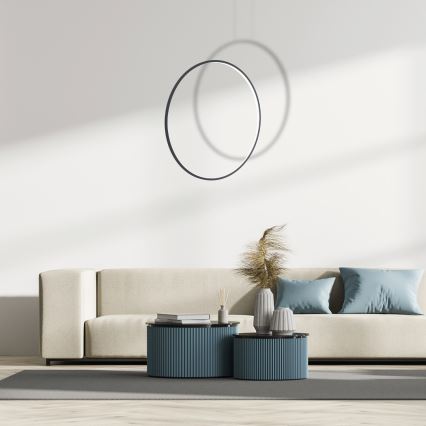 LED полилей на кабел SATURNO LED/46W/230V Ø 80 см IP44 черен