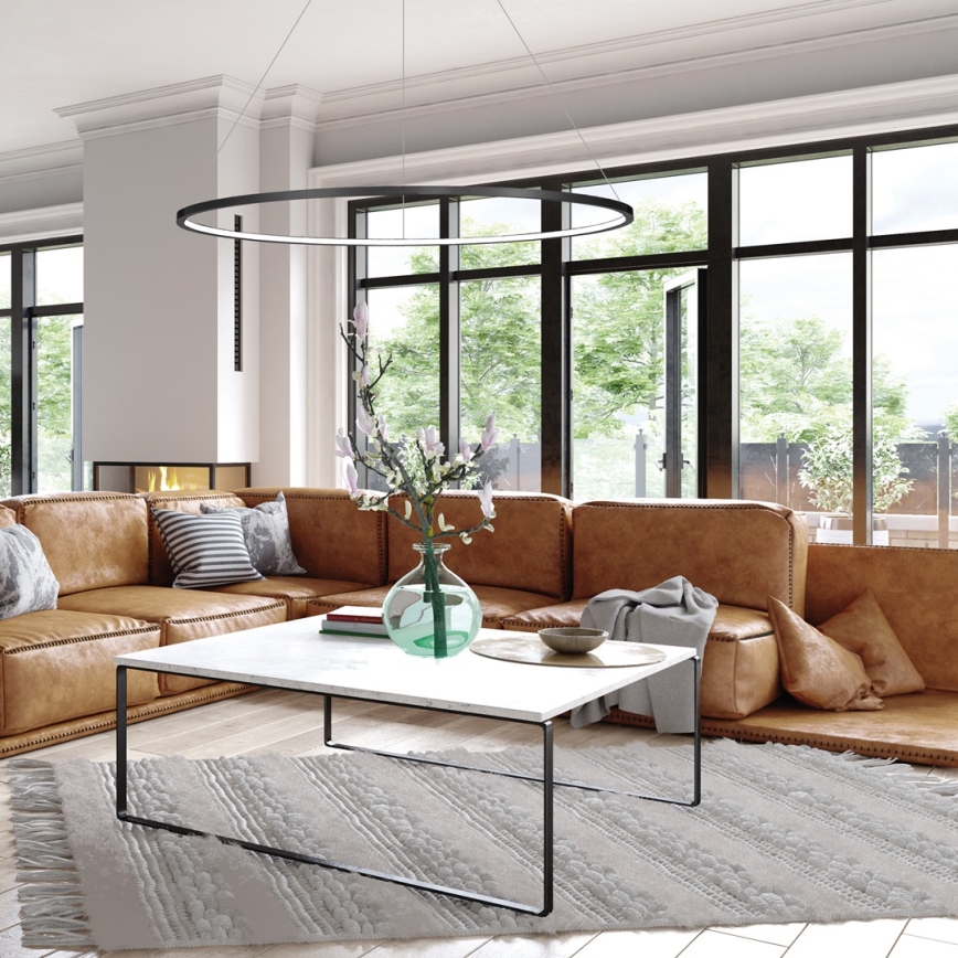 LED полилей на кабел SATURNO LED/57W/230V pr. 100 cm IP44 черен