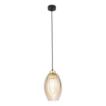 LED полилей на кабел SEBO 1xE27/15W/230V черен/димно-бежов