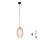LED полилей на кабел SEBO 1xE27/15W/230V черен/димно-бежов