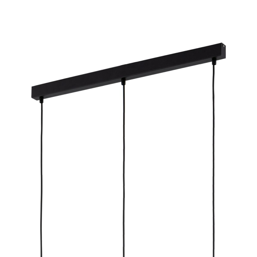 LED полилей на кабел SEBO 3xE27/15W/230V черен/димчато бежов