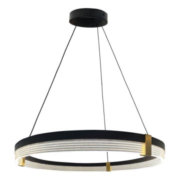 LED полилей на кабел TRIANGLE LED/40W/230V 3000/4000/6000K Ø 60 см черен